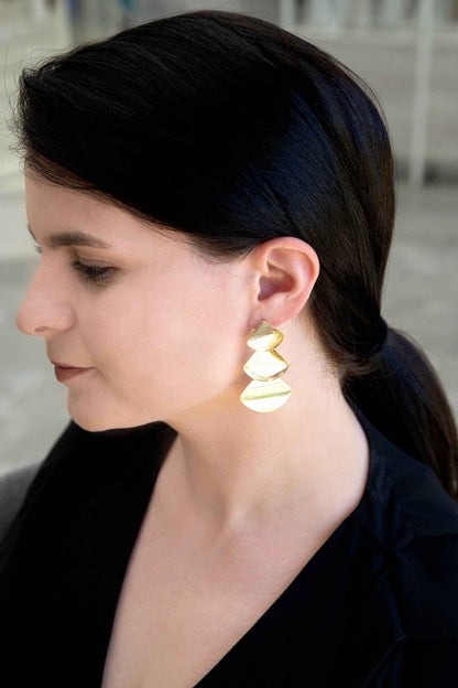 Falling Gold Earrings