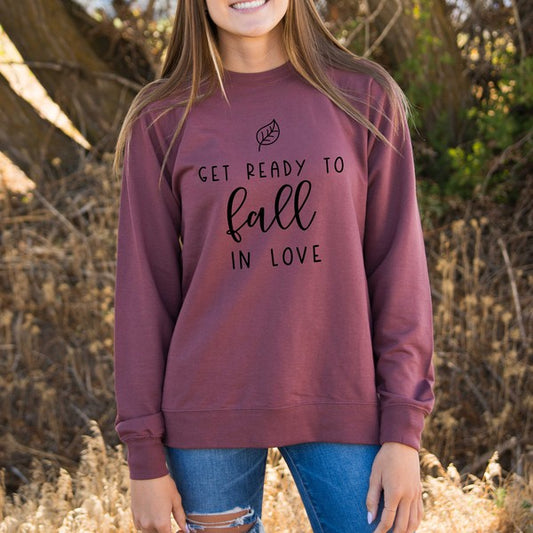 Get Ready To Fall In Love Lightweight Sweatshirt