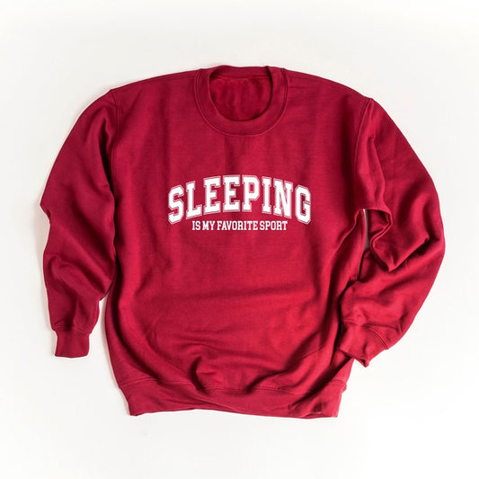 Sleeping Is My Favorite Sport Graphic Sweatshirt