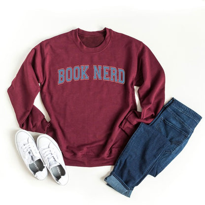 Varsity Book Nerd Graphic Sweatshirt