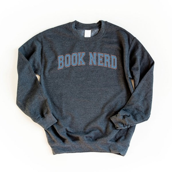 Varsity Book Nerd Graphic Sweatshirt