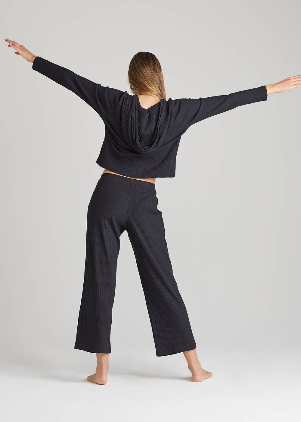 Cropped Lounge Pant - Cotton Rib