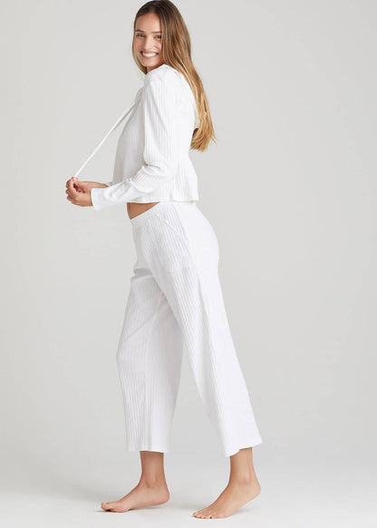 Cropped Lounge Pant - Cotton Rib