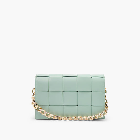 Gina Woven Chain Link Crossbody